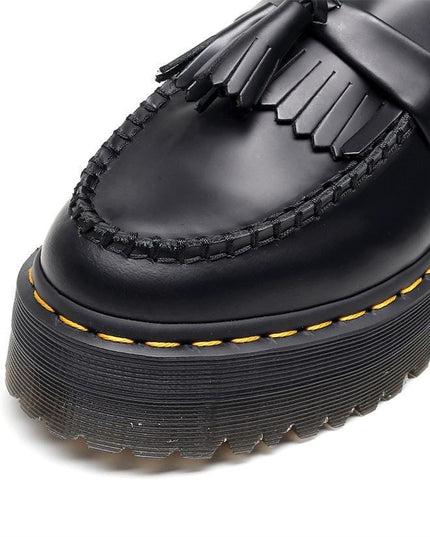 TALKLESSFASHION Leiyu tassel loafers, female genuine leather low-top small leather shoes, British fashion thick-soled student versatile casual shoes 5cm