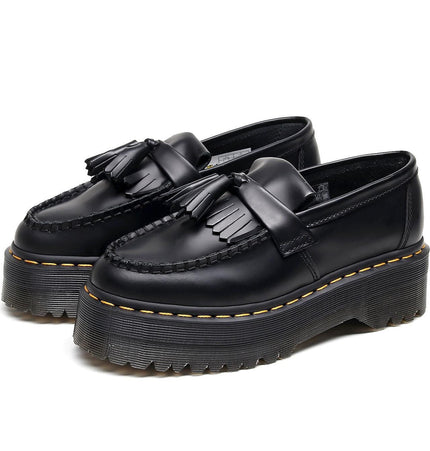 THETLSTUDIO Leiyu tassel loafers, female genuine leather low-top small leather shoes, British fashion thick-soled student versatile casual shoes 5cm