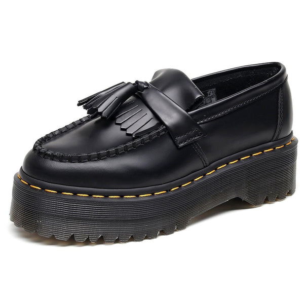 LEIYU Genuine Leather Tassel Loafers
