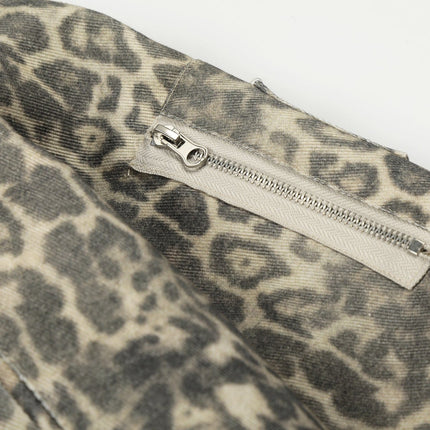 TALKLESSFASHION Leopard Plush Mountain Padded Jacket