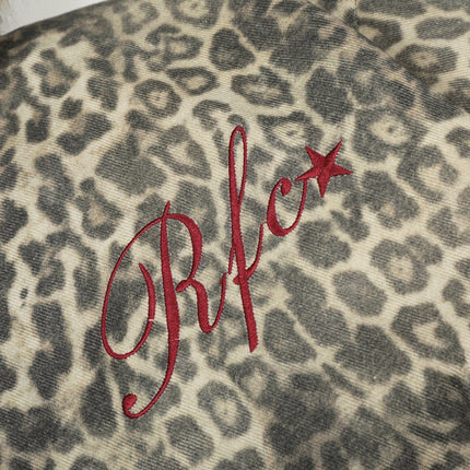 TALKLESSFASHION Leopard Plush Mountain Padded Jacket
