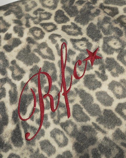 TALKLESSFASHION Leopard Plush Mountain Padded Jacket