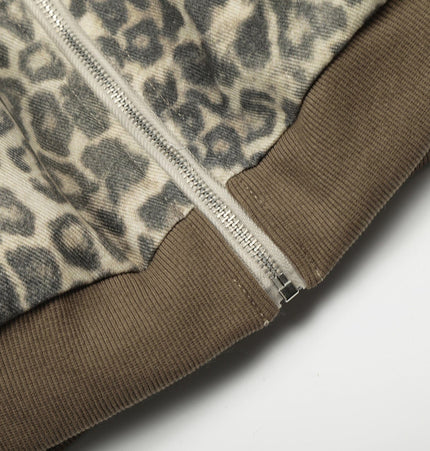 THETLSTUDIO Leopard Plush Mountain Padded Jacket