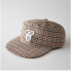 M（56-58cm） / flat brim hat houndstooth
