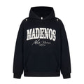TALKLESSFASHION M / black 2727 American retro high street trend men's and women's high-end letter 10,000 needle embroidery picture design men's hooded sweatshirt