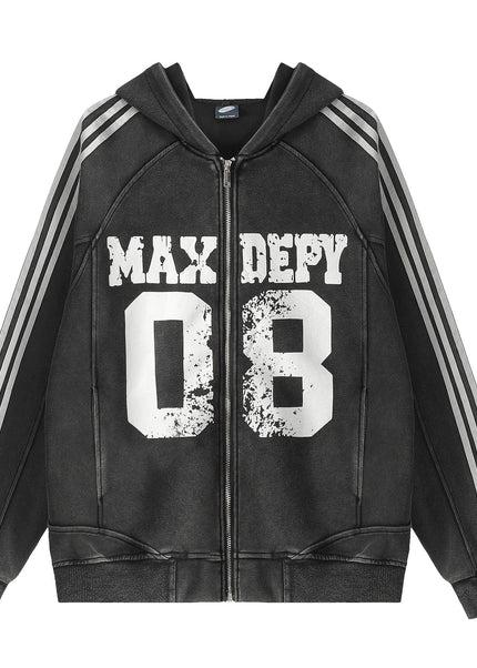 THETLSTUDIO M / black EON 26 spring new spot American street trendy high street individual pattern design hooded sweatshirt cardigan men