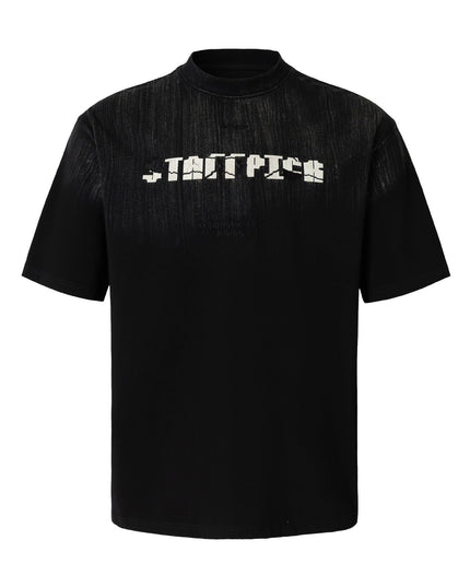 TALKLESSFASHION M / black EON 26 summer new spot American street trend simple letter loose short sleeve T-shirt for men