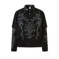 TALKLESSFASHION M / black Jiayloku Men's Fall 2025 New American Retro Trendy Brand Dark Fake Two Polo Shirt Lapel T-Shirt