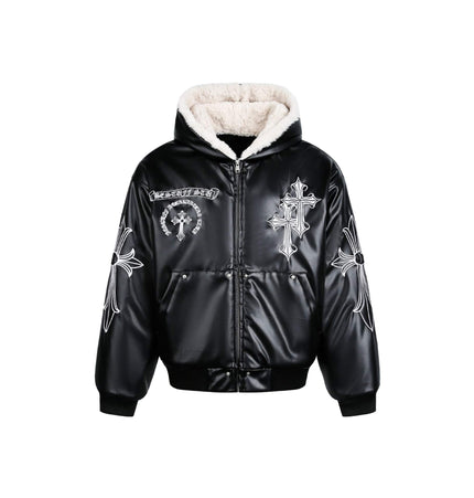 TALKLESSFASHION M / black Personalized  Loose Padded Jacket
