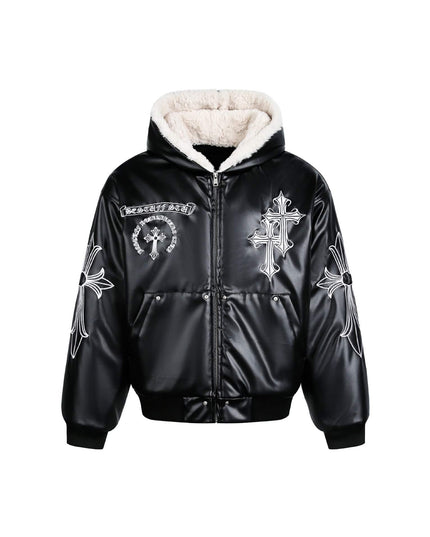 TALKLESSFASHION M / black Personalized  Loose Padded Jacket