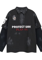 Black spelling navy blue