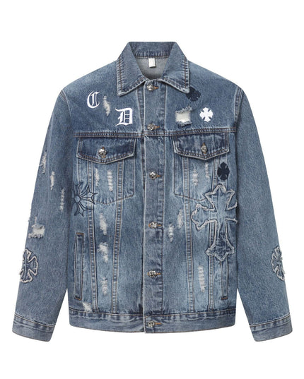 TALKLESSFASHION M / blue EON 26 spring new spot American street trendy high street individual design loose jacket jacket for women