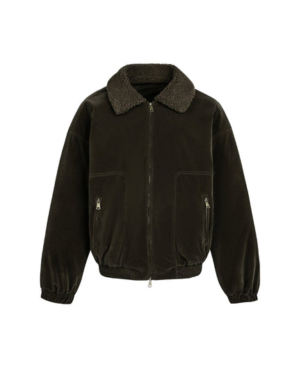 TALKLESSFASHION M / Dark gray New Real Shot American Street Padded Jacket