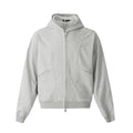 TALKLESSFASHION M / flecking gray 0172 American men's and women's high-end trend solid color deconstructed jacket design men's loose cardigan hooded sweatshirt