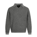 TALKLESSFASHION M / Grey Hyper-Lazy Two-Piece Executive Knit