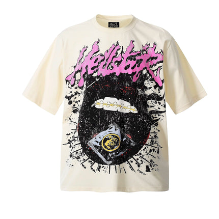 TALKLESSFASHION M HELLSTARSTA all-over vintage short-sleeved T-shirt