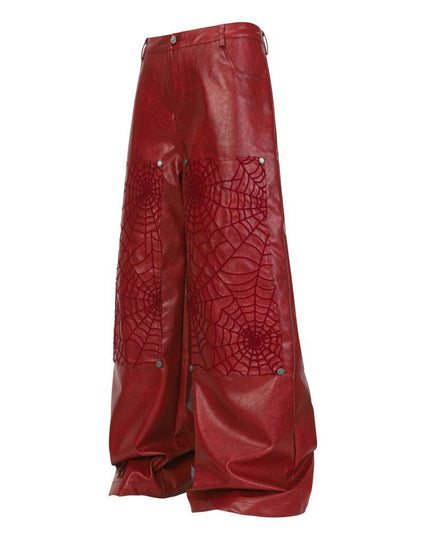 TALKLESSFASHION M / Red pants Crocodile print shoulder pads, leather jackets, jackets, niche European and American hiphop jackets, men's trends, high-end vintage tops