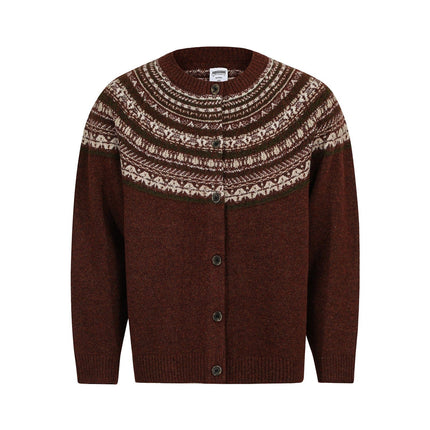 TALKLESSFASHION M / red Talkless Atmospheric Kinetic Cardiganter