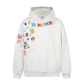 TALKLESSFASHION M / white 2726 American retro high street trend men's and women's high-end sense fun color print design men's hooded sweatshirt