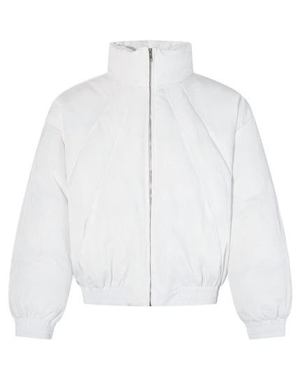 TALKLESSFASHION M / white Retro Winter Padded Jacket