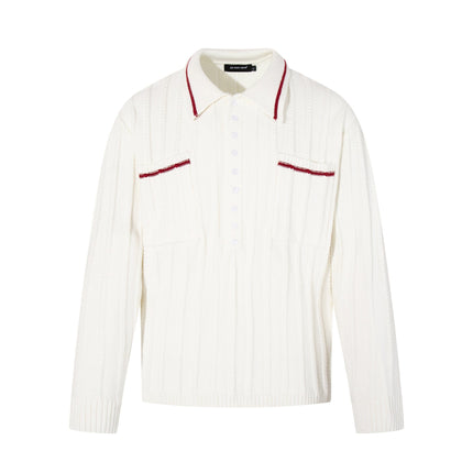 TALKLESSFASHION M / white Vintage Cozy Knit Sweater
