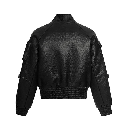 THETLSTUDIO Mecha Pilot Padded Leather Jacket