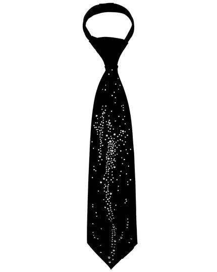TALKLESSFASHION Meteor Hot Diamond Tie (In stock) Le Chao full hot diamonds tie