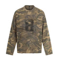 TALKLESSFASHION Military Camo Oversized Heavy Sweatshirt