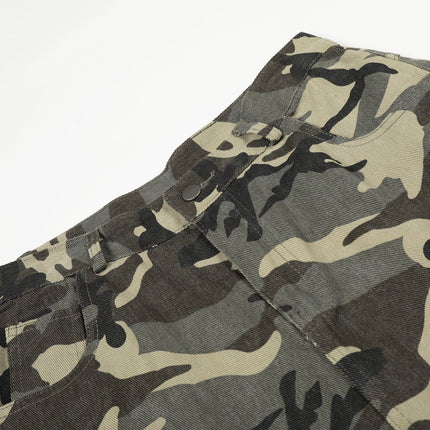 TALKLESSFASHION New American Street Chao High Street Personality Design Camouflage Casual Pants