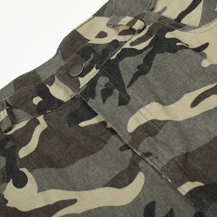 TALKLESSFASHION New American Street Chao High Street Personality Design Camouflage Casual Pants
