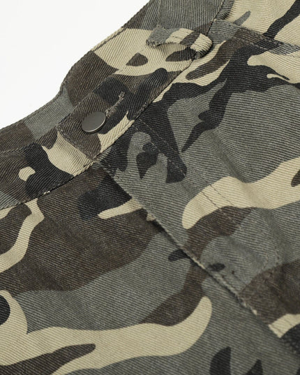 TALKLESSFASHION New American Street Chao High Street Personality Design Camouflage Casual Pants