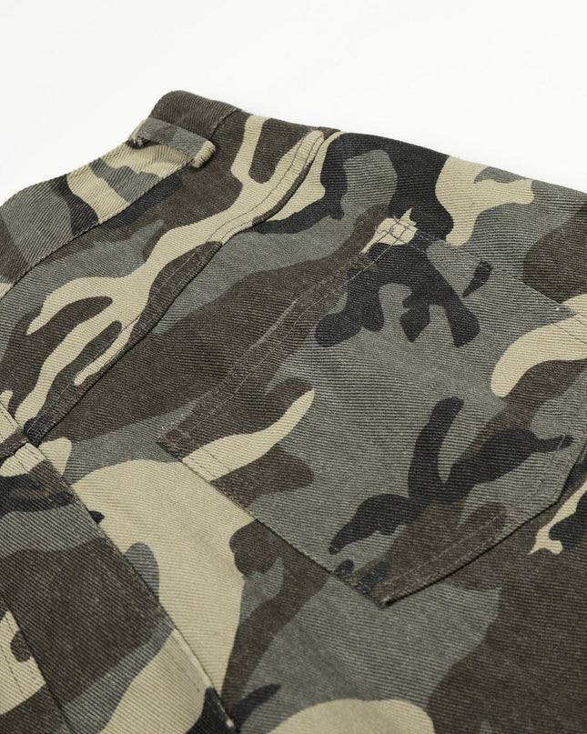 TALKLESSFASHION New American Street Chao High Street Personality Design Camouflage Casual Pants