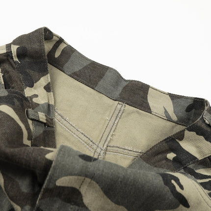 TALKLESSFASHION New American Street Chao High Street Personality Design Camouflage Casual Pants