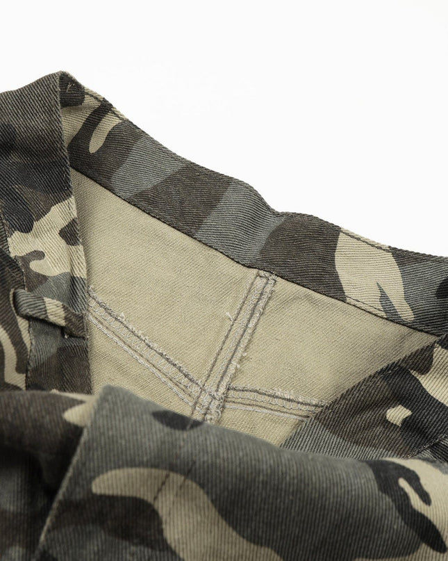 TALKLESSFASHION New American Street Chao High Street Personality Design Camouflage Casual Pants