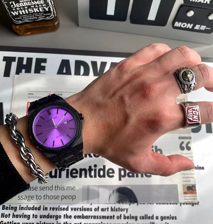 TALKLESSFASHION New frosted silver watch