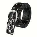 TALKLESSFASHION New Stylish Y2K Hollow PU Leather Fashion Punk Belt For Men