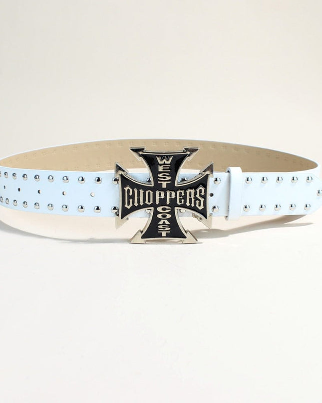 TALKLESSFASHION New Trend Belt Fashion Personality Willow Stud Youth Belt Punk Cross Snap Casual Pants Belt In Stock Wholesale