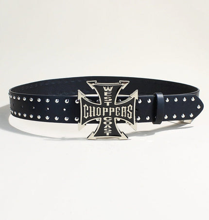 TALKLESSFASHION New Trend Belt Fashion Personality Willow Stud Youth Belt Punk Cross Snap Casual Pants Belt In Stock Wholesale