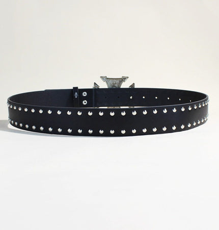 TALKLESSFASHION New Trend Belt Fashion Personality Willow Stud Youth Belt Punk Cross Snap Casual Pants Belt In Stock Wholesale