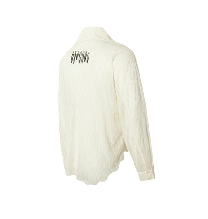 THETLSTUDIO Niche Deconstructed Pleated Graffiti Shirt