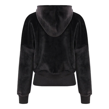 TALKLESSFASHION Niche Gold Velvet Cropped Hood