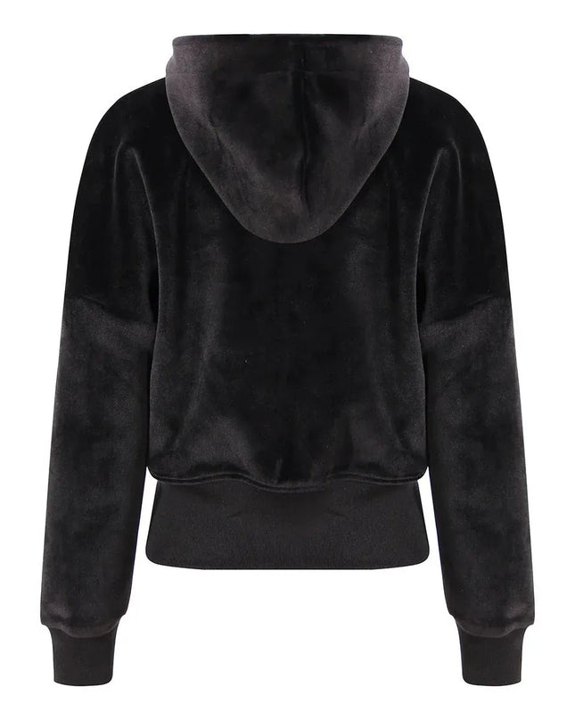 TALKLESSFASHION Niche Gold Velvet Cropped Hood