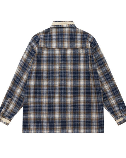 TALKLESSFASHION Niche Loose Lapel Shirt—2112