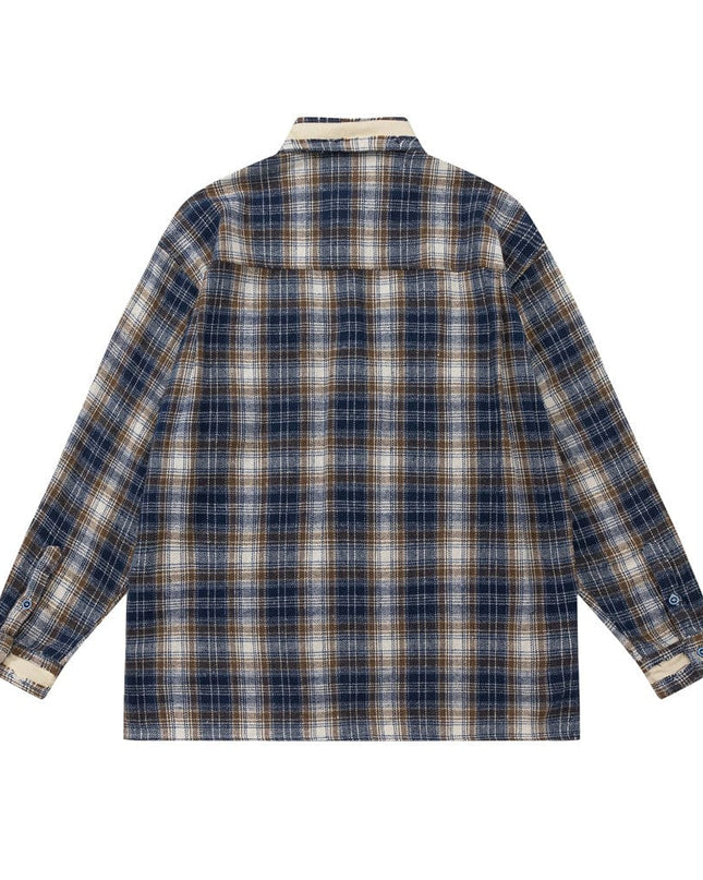 TALKLESSFASHION Niche Loose Lapel Shirt—2112