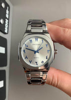 Noble silver blue characters