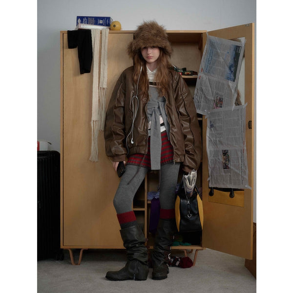 Old Money Pilot Leather Jacket
