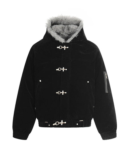 TALKLESSFASHION Old Money Suede Wool Collar Jacket