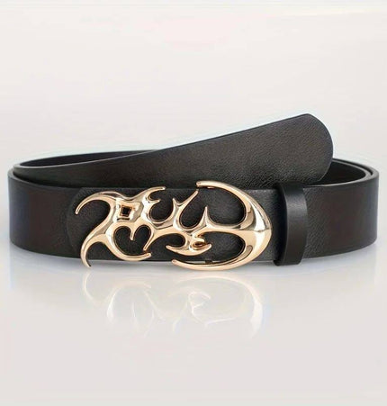 TALKLESSFASHION One size 110cm / Style-D New Stylish Y2K Hollow PU Leather Fashion Punk Belt For Men