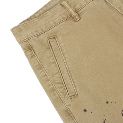 TALKLESSFASHION palm print design casual cargo trousers