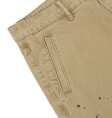 TALKLESSFASHION palm print design casual cargo trousers